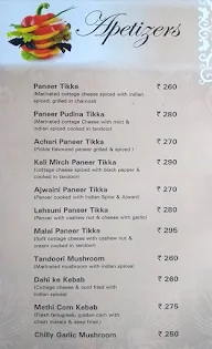 Romil's Roof menu 2