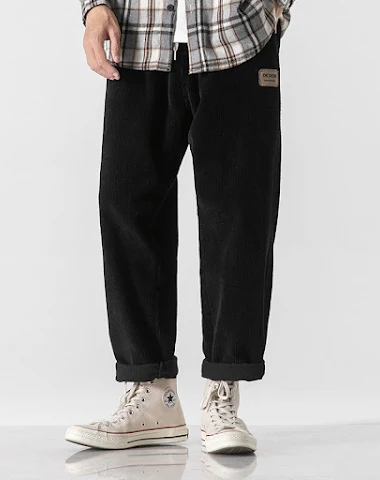 Men's Loose Straight Sports Pants A - 3
