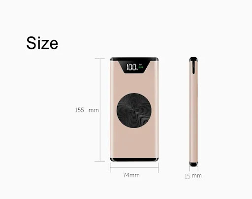 Title 1, Wireless charging power bank 20000 mAh for fast...