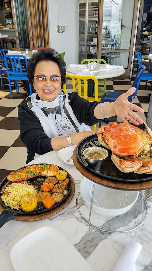 A Visit to Salito's Crabhouse in Sausalito, the famous special here, the hot dungeness crab with their secret garlic sauce