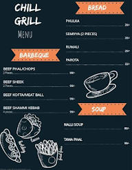 Chill Grill menu 1