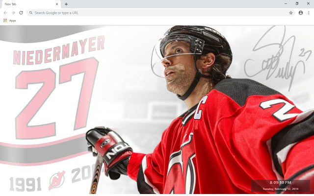 NHL New Jersey Devils New Tab Theme