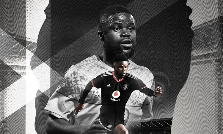 A promotional picture released by Orlando Pirates welcomes new signing Lesedi Kapinga to the club.