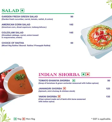 Amruth Fine Dine Restaurant menu 