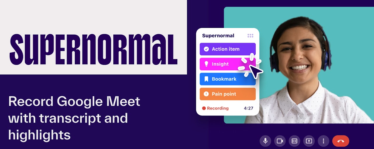 Supernormal, AI Meeting Notes for Google Meet Preview image 2