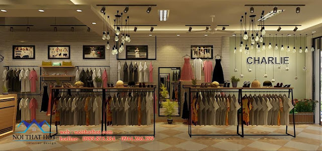 thiết kế shop quần áo