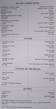 Caara Cafe menu 4