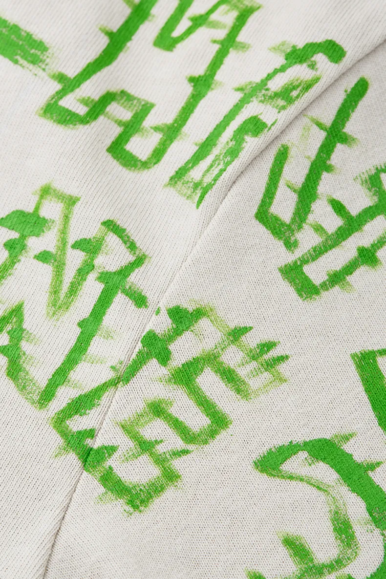 Title 2, T-shirt da uomo con stampa graffiti completa, m...