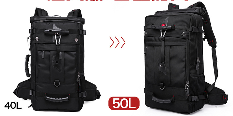 Nouveau sac à double épaule en tissu Oxford pour homme, sac à dos d'extérieur de grande capacité, sac de randonnée multifonction.
