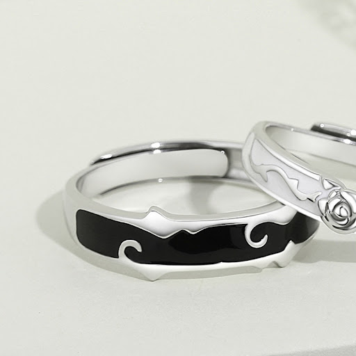 Title 1, 925 Sterling Silver Rose Lover Ring Elegant Flo...