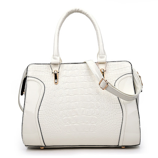 Title 1, Crocodile Print Smiley One-Shoulder Cross Bag –...