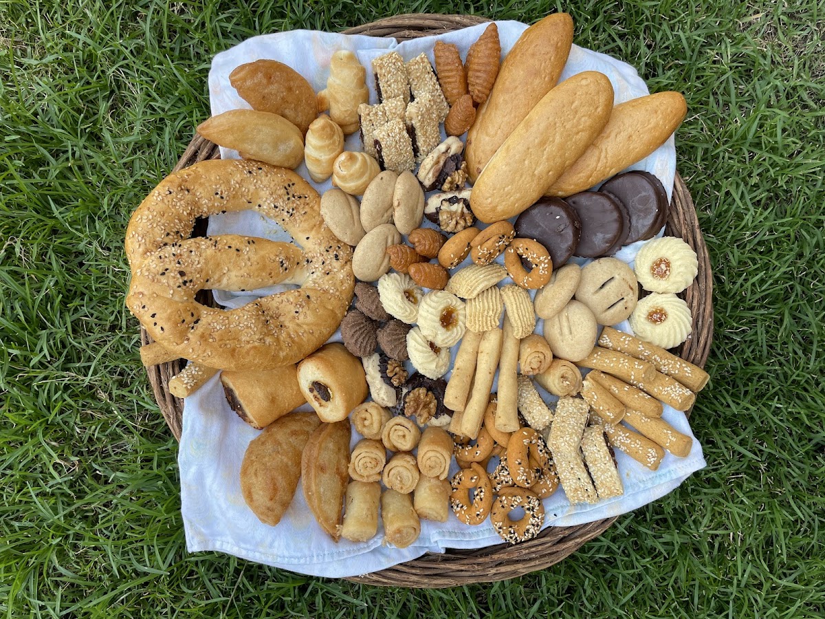 Some of the baked goods I bought from Chef Hamdy Gluten-Free bakery. All of this cost me $15.