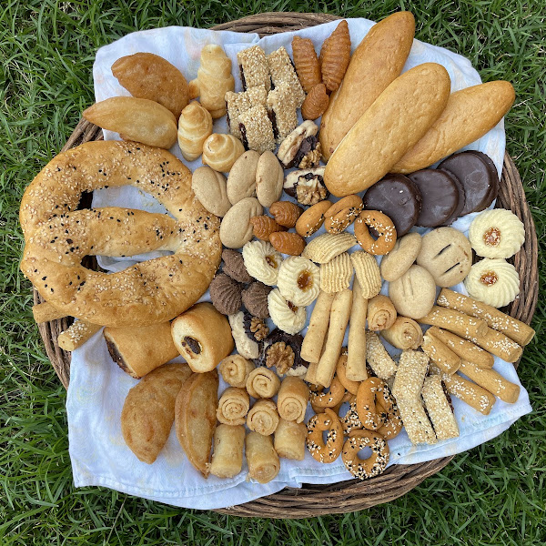 Some of the baked goods I bought from Chef Hamdy Gluten-Free bakery. All of this cost me $15.