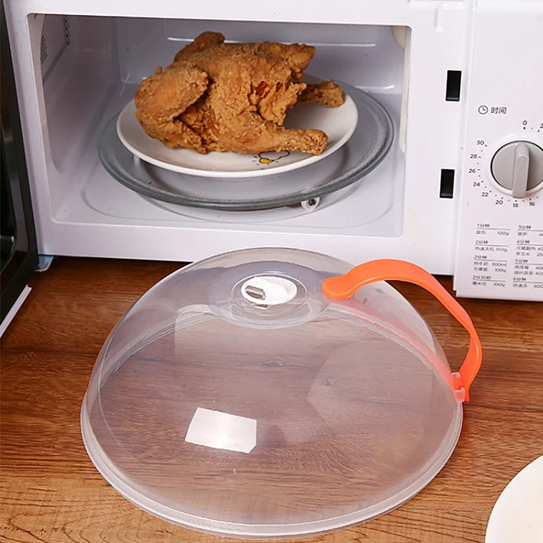 Transparent Vegetable Cover High Temperature Plastic Microwave Oven Cover Keeps Food Fresh During Heating and Preserves 