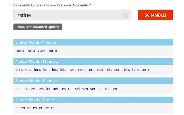 Scrabble Word Finder