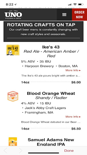 Uno Pizzeria and Grill