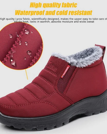 Women Warm Ankle Snow Boots Winter Plush Home Indoor Cott... - 1