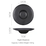 Straw Hat Plate Night Shadow