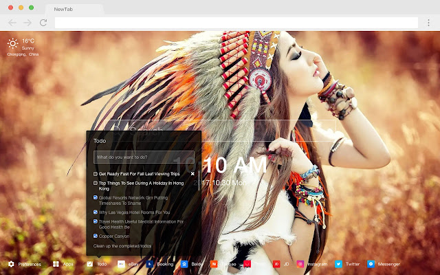 Vietnamese Popular HD Country New Tabs Theme