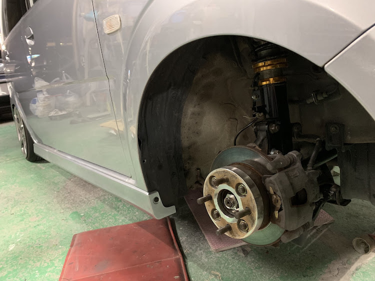 ムーヴカスタムのl150・ツライチ・DIY・車高調整に関するカスタム事例の投稿画像2枚目