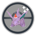 Imagen de Nidorino con gorrito de fiesta: con ícono variocolor