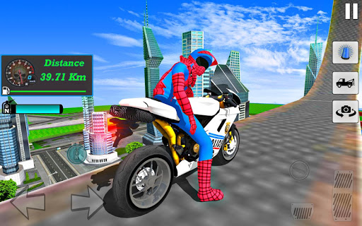 Bike Super Hero Stunt Driver Racing