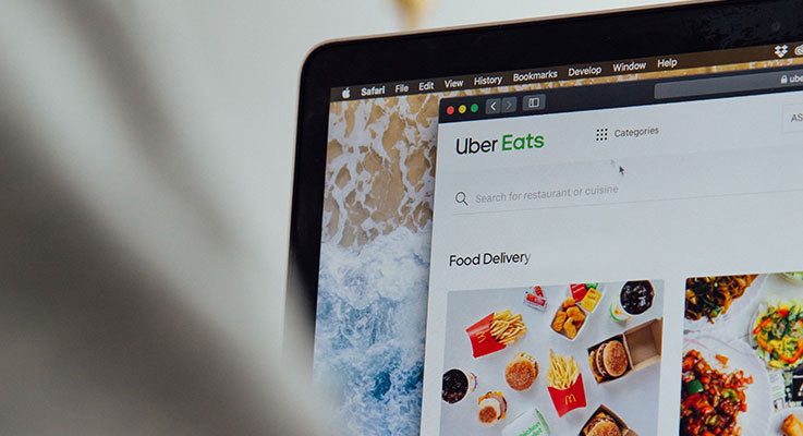 Uber Eats website