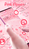 Emotion theme beautiful pink flower
