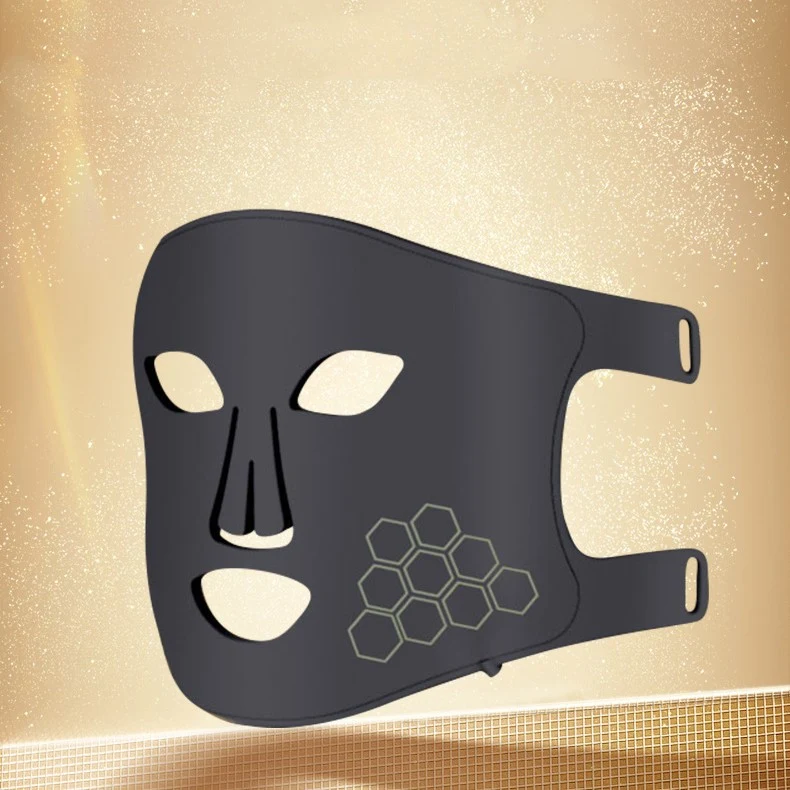 Masque de Beauté LED en Silicone Instrument à Quatre Couleurs Soin Facial Anti-Âge Réduit les Rides Améliore l'Éclat de la Peau