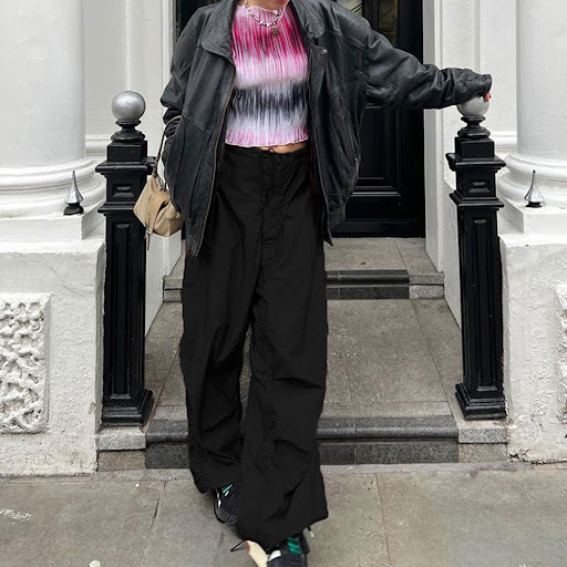 Title 17, Loose Low Waist Casual Wide Leg Pants Comfortab...