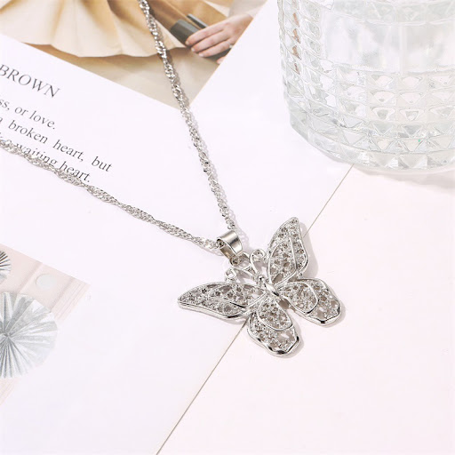 Title 5, Butterfly Statement Necklaces Pendants