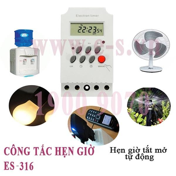 những thiết bị dùng công tắc hẹn giờ