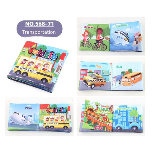Title 13, Baby Cloth Book 0-3 Years Old, Tear-proof Infan...