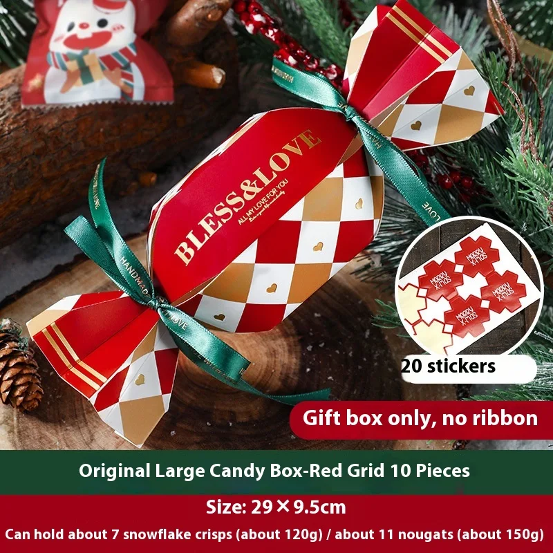Caixa de presente de Natal para frutas da véspera de Natal, embalagem criativa, caixa de presente para doces e lembrancinhas.