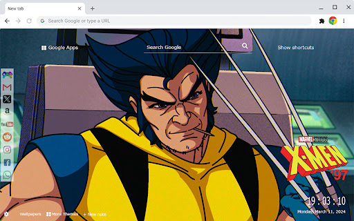 X-men 97 Marvel Wallpapers New Tab Extension