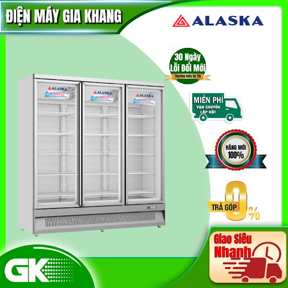 Tủ Đông Đứng Mặt Kính Alaska Ifg - 1100 1100L 3 Cánh - Hàng Chính Hãng - Chỉ Giao Hcm