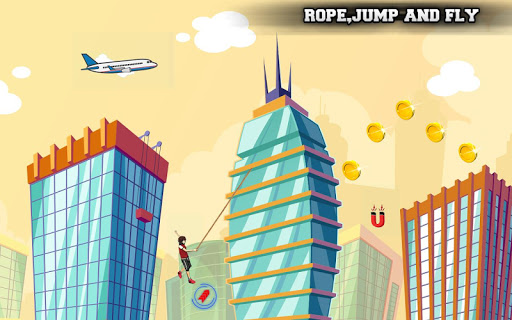 City bounce rope herou2013Free offline adventure games screenshots 3