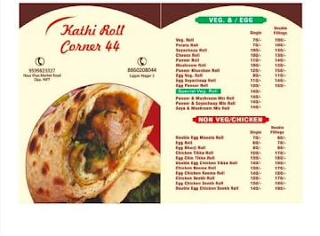 Kathi Roll Corner menu 