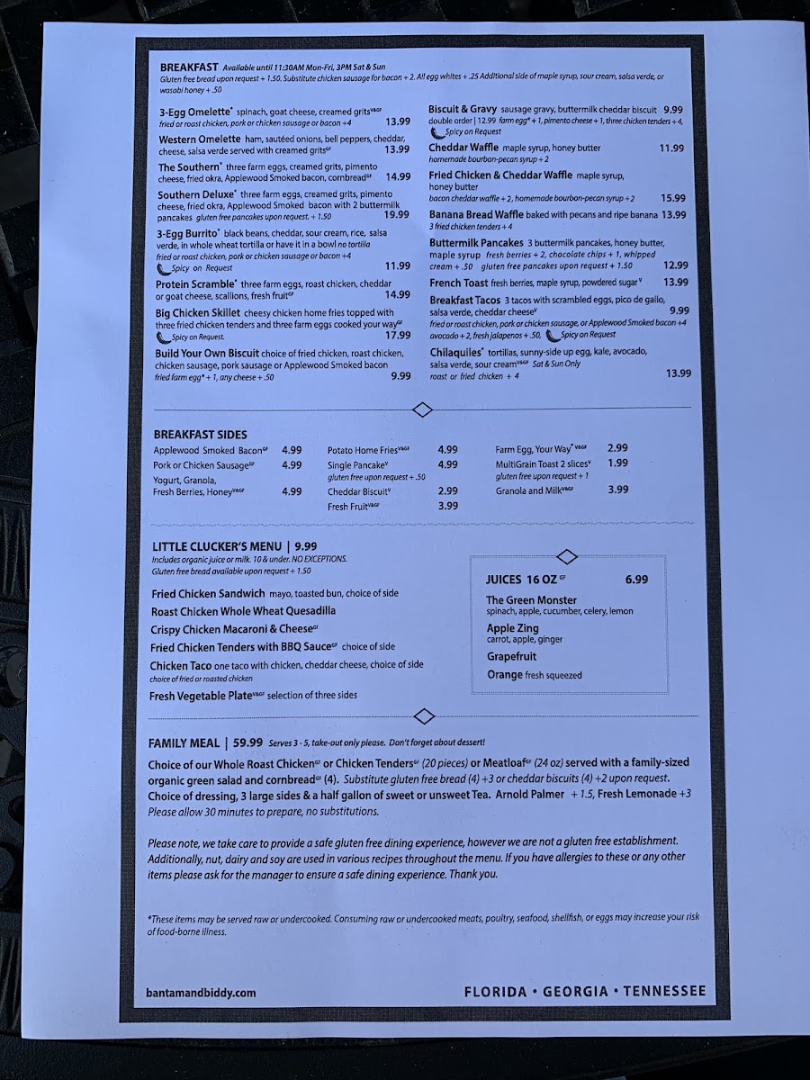 Back Menu