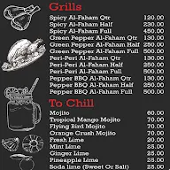 Cloudy Grill House menu 1