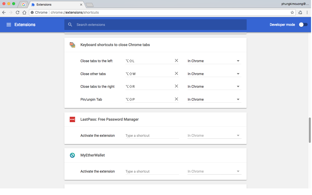 Keyboard shortcuts to close Chrome tabs Preview image 3