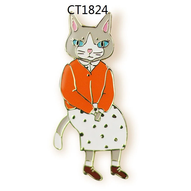 Title 4, Broche de aleación con diseño de gato y conejo ...