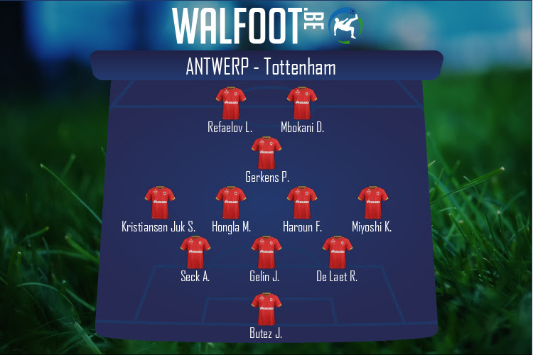 Composition Antwerp | Antwerp - Tottenham (29/10/2020)