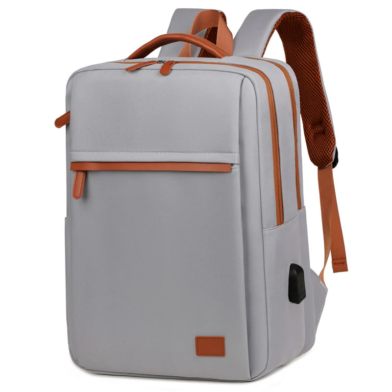 Mochila Oxford de Cor Sólida Grande Capacidade Resistente e Espaçosa para Viagens, Trabalho ou Escola