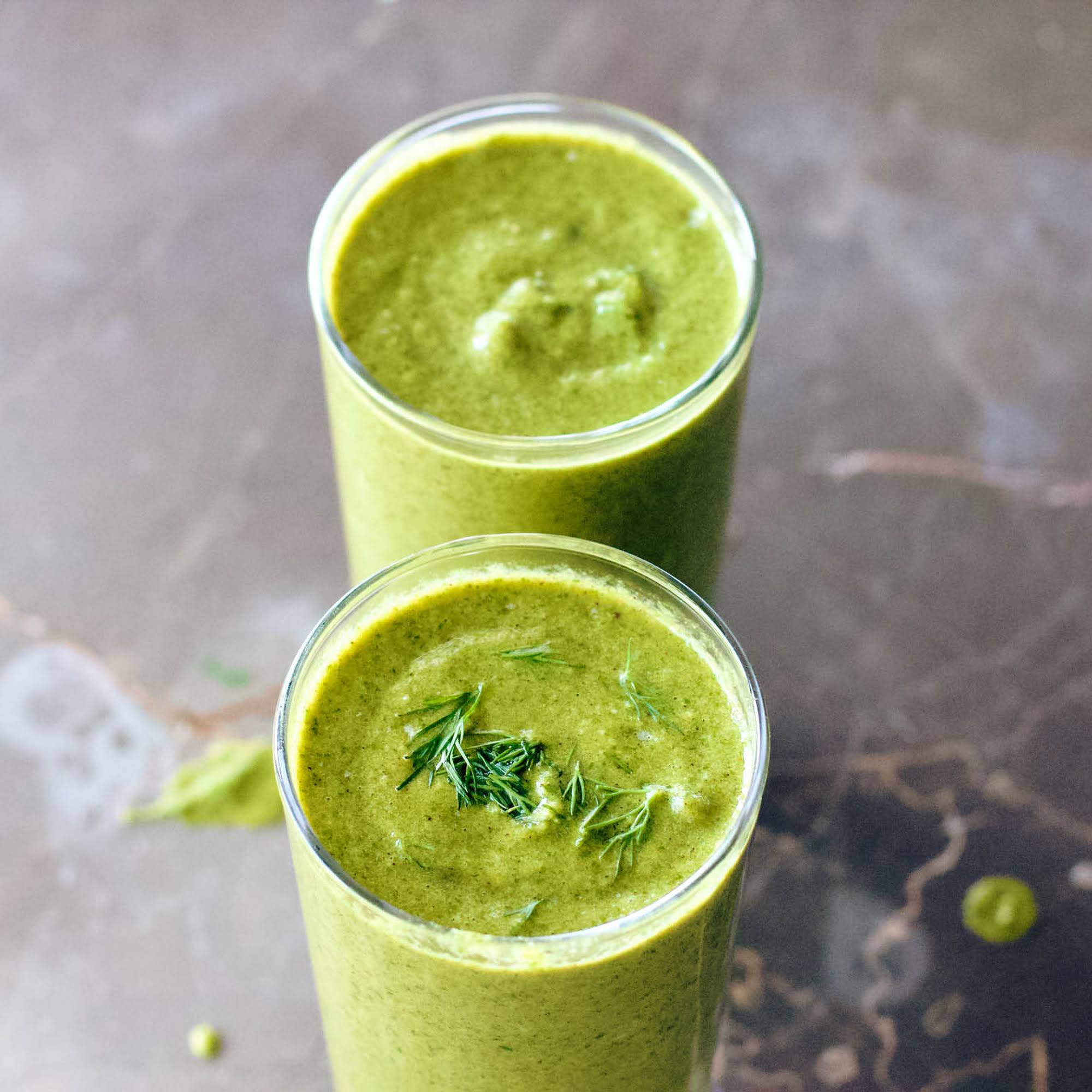 Yummy Green Smoothie Subsequently Spinach And Avocado