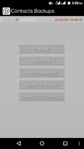 Contacts Backup & Restore screenshot 1