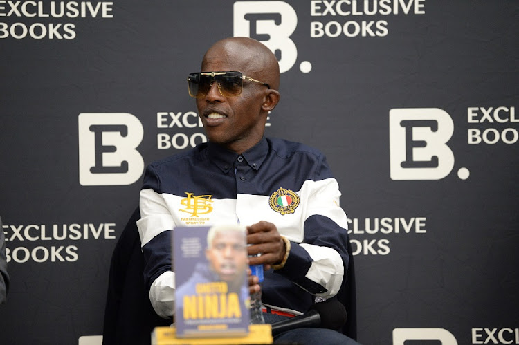 Former Kaizer Chiefs player Junior Khanye at the launch of his biography, 'Ghetto Ninja - The Junior Khanye Story', on March 24 2022.