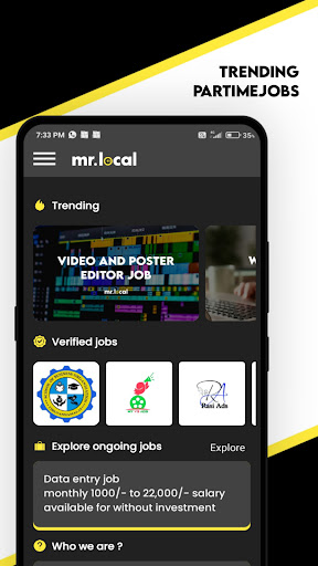 Screenshot Mr.local - partimejobs