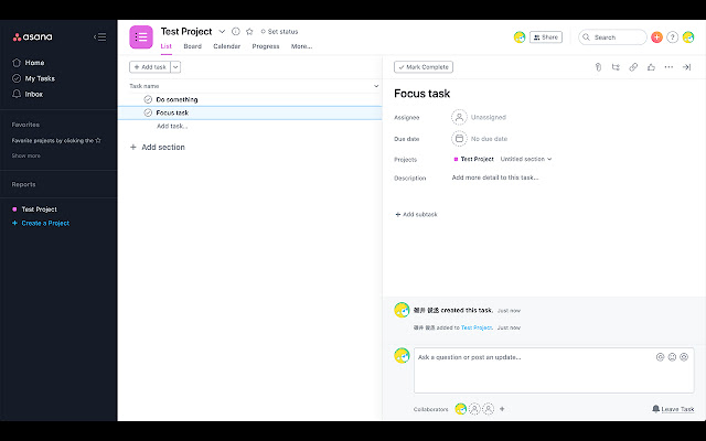 Asana Extra Key Mappings chrome extension