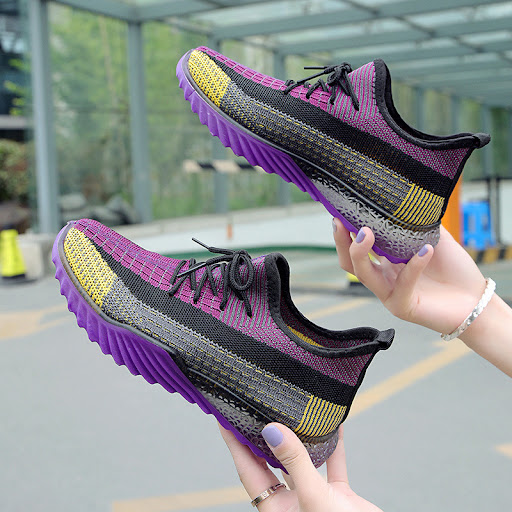 Title 3, Mesh Color-blocking Breathable Coconut Shoes, S...
